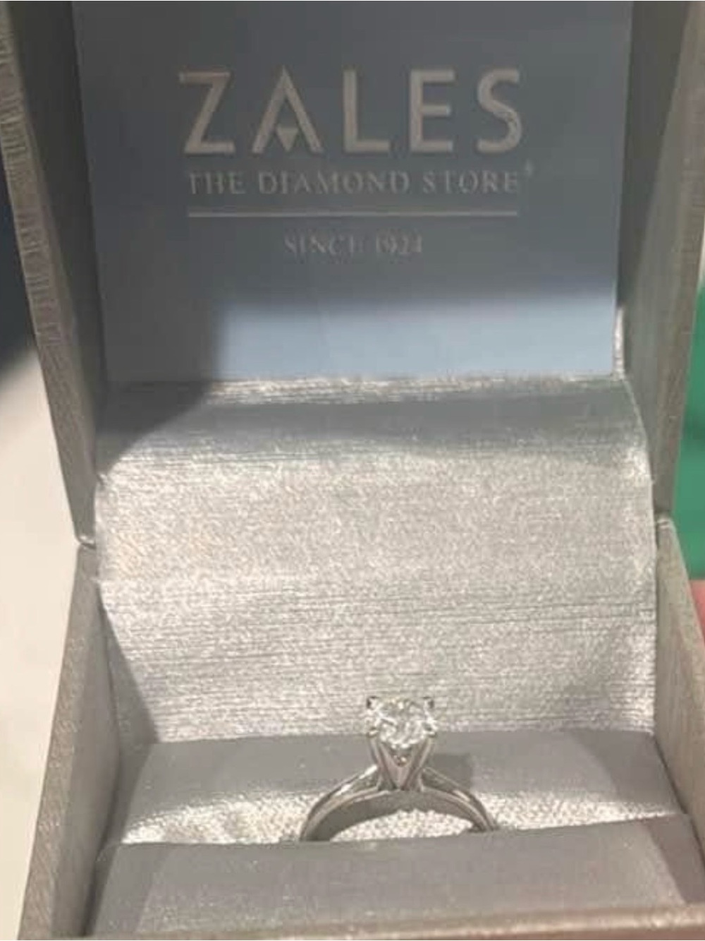 Zales Solitaire 1.25 Engagement Ring in 14k White Gold